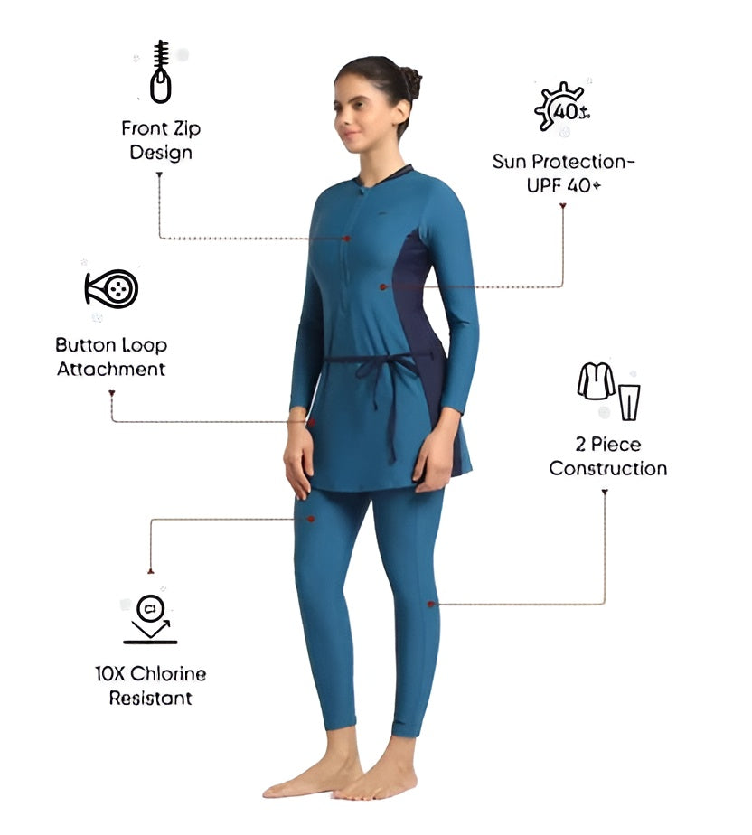 Speedo Women Two Piece Full Body Suit