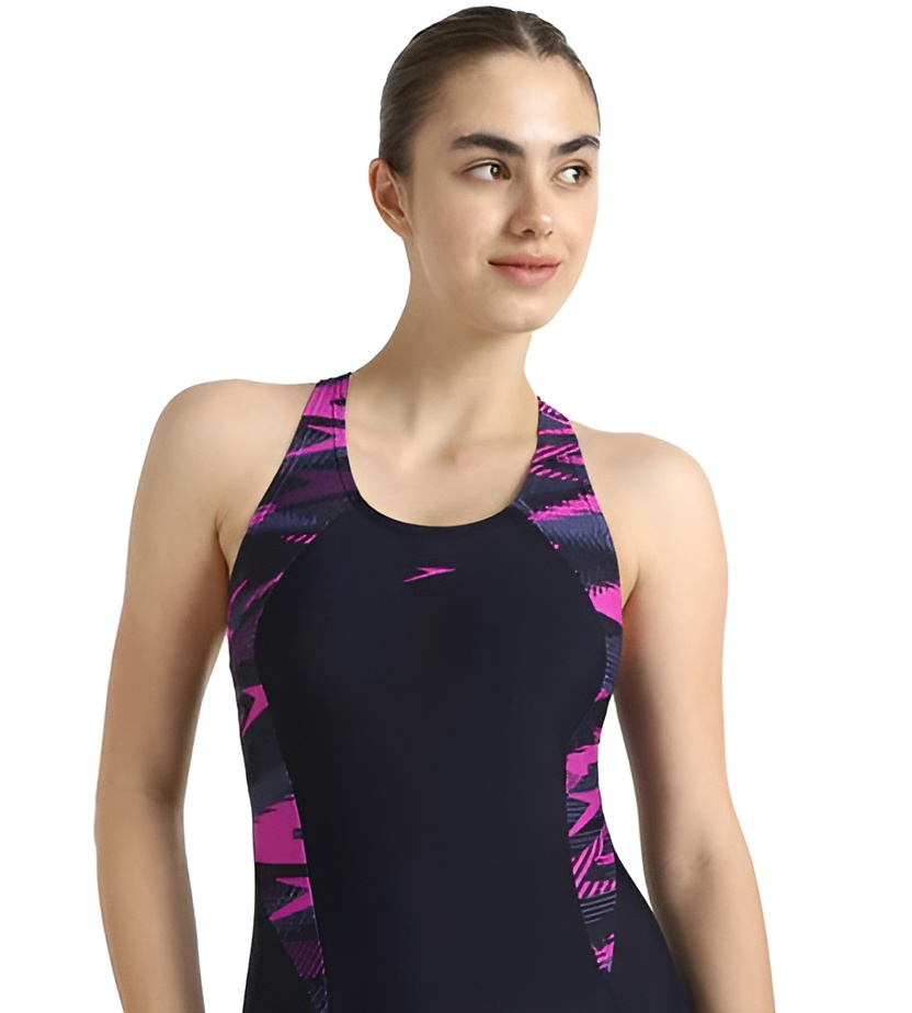 Speedo Women Hyperboom Printed Racerback legsuit