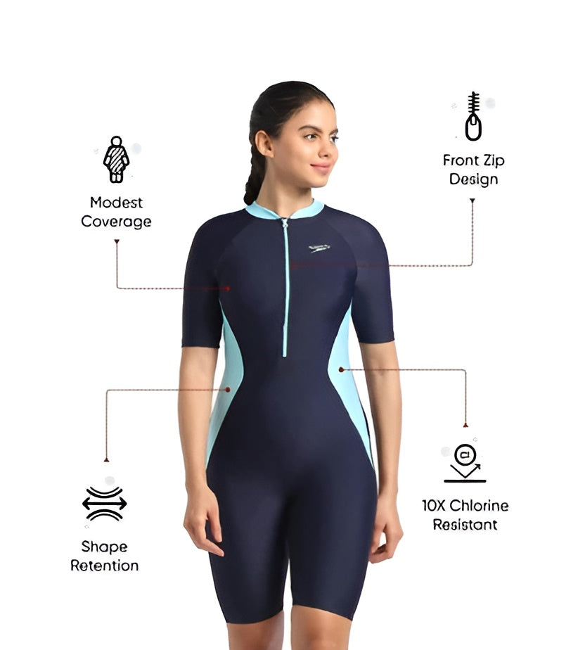 Speedo Women Endurance 10 Essential Panel Knee Suit