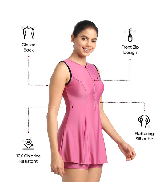 Speedo Women Endura Brigh Closedback Frock Style Swimdress