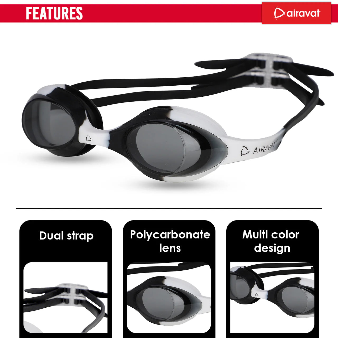 Ariavat Swimming Goggles for Kids (DORIS 1001)