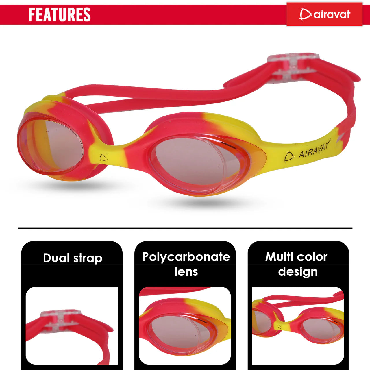 Ariavat Swimming Goggles for Kids (DORIS 1001)