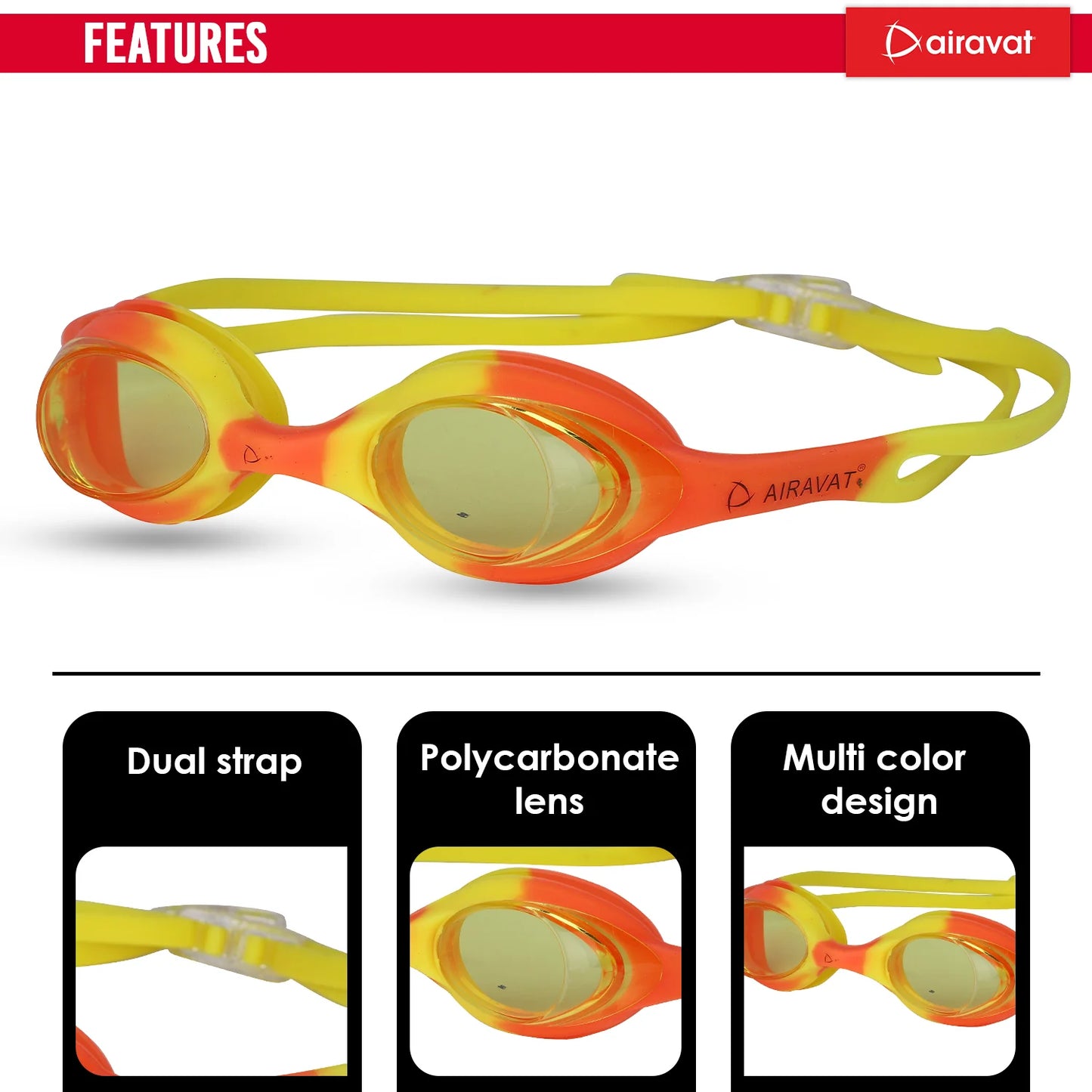 Ariavat Swimming Goggles for Kids (DORIS 1001)
