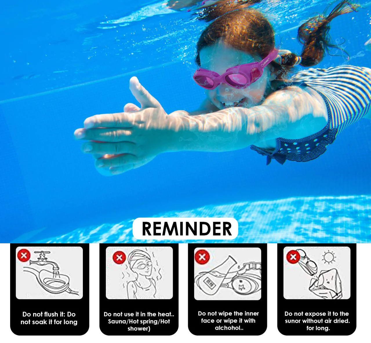 Ariavat Swimming Goggles (FRAYER 1003)