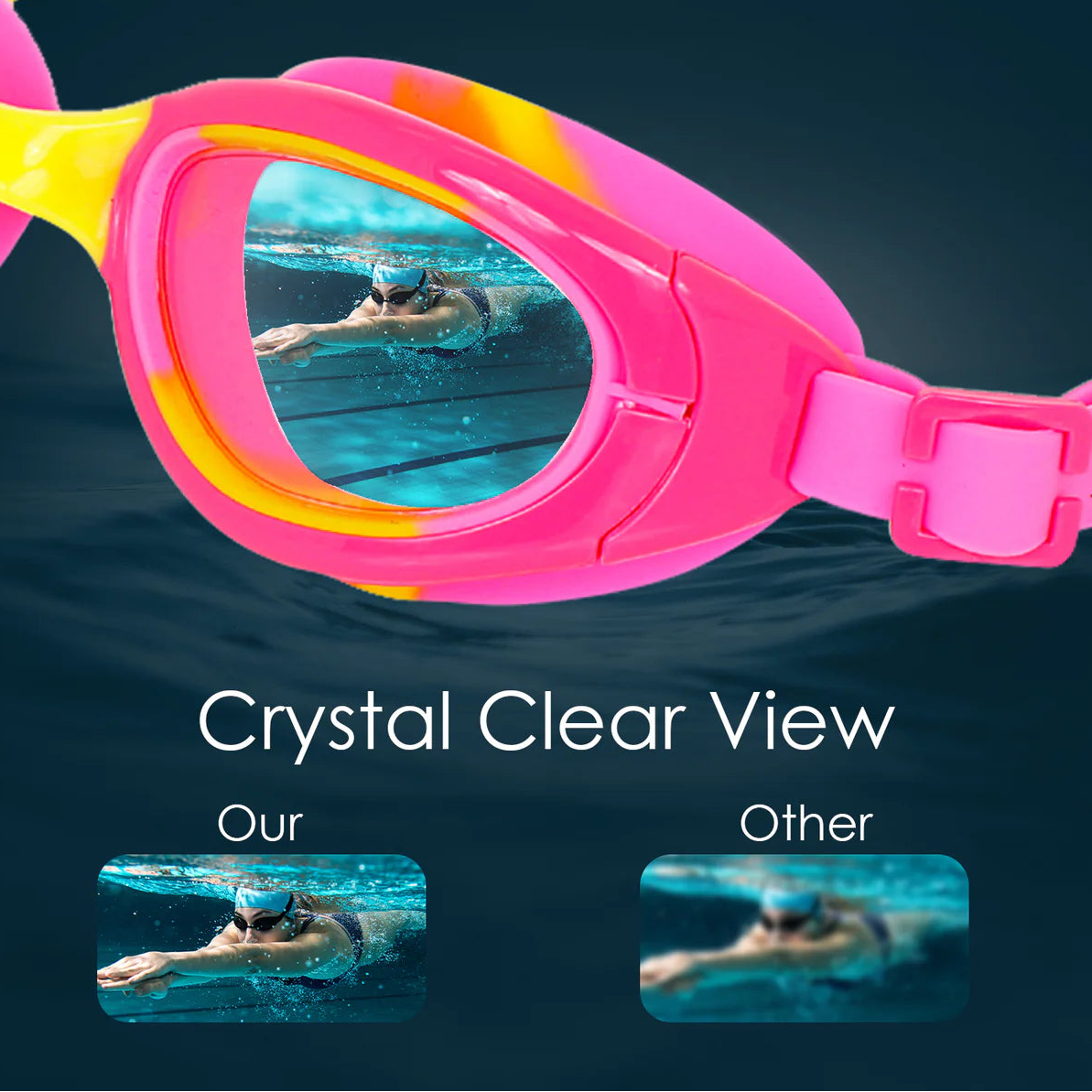 Ariavat Swimming Goggles for Kids (ORION 1022)