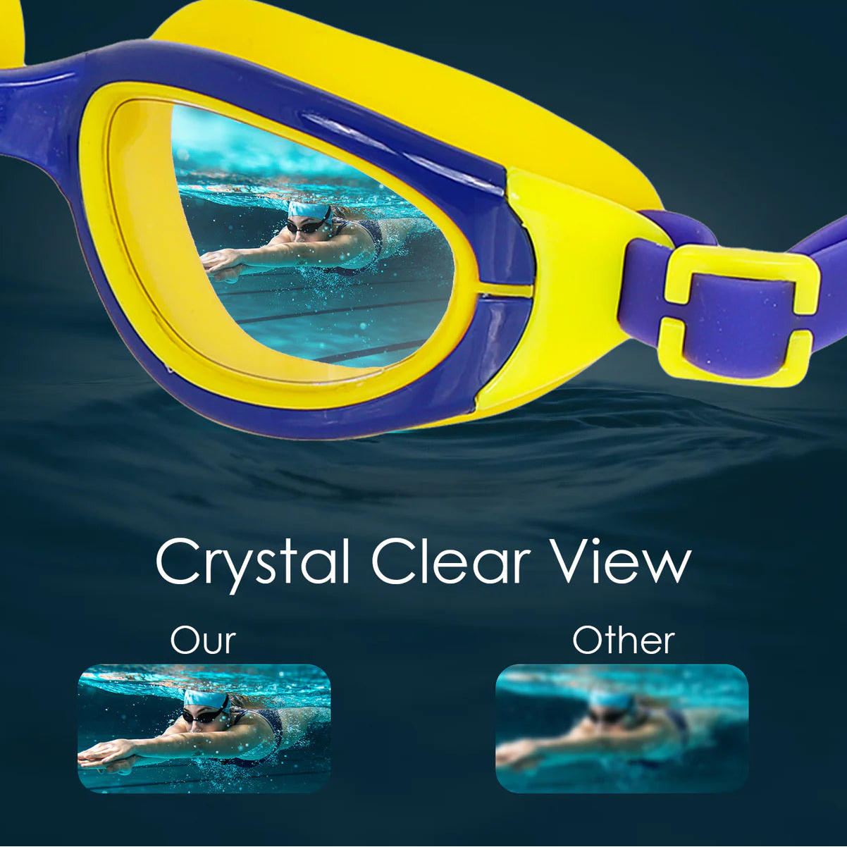Ariavat Swimming Goggles for Kids (ORION 1022)