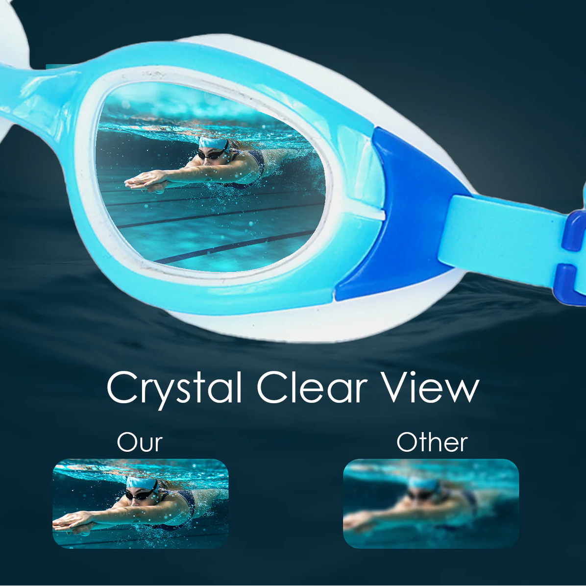 Ariavat Swimming Goggles for Kids (ORION 1022)