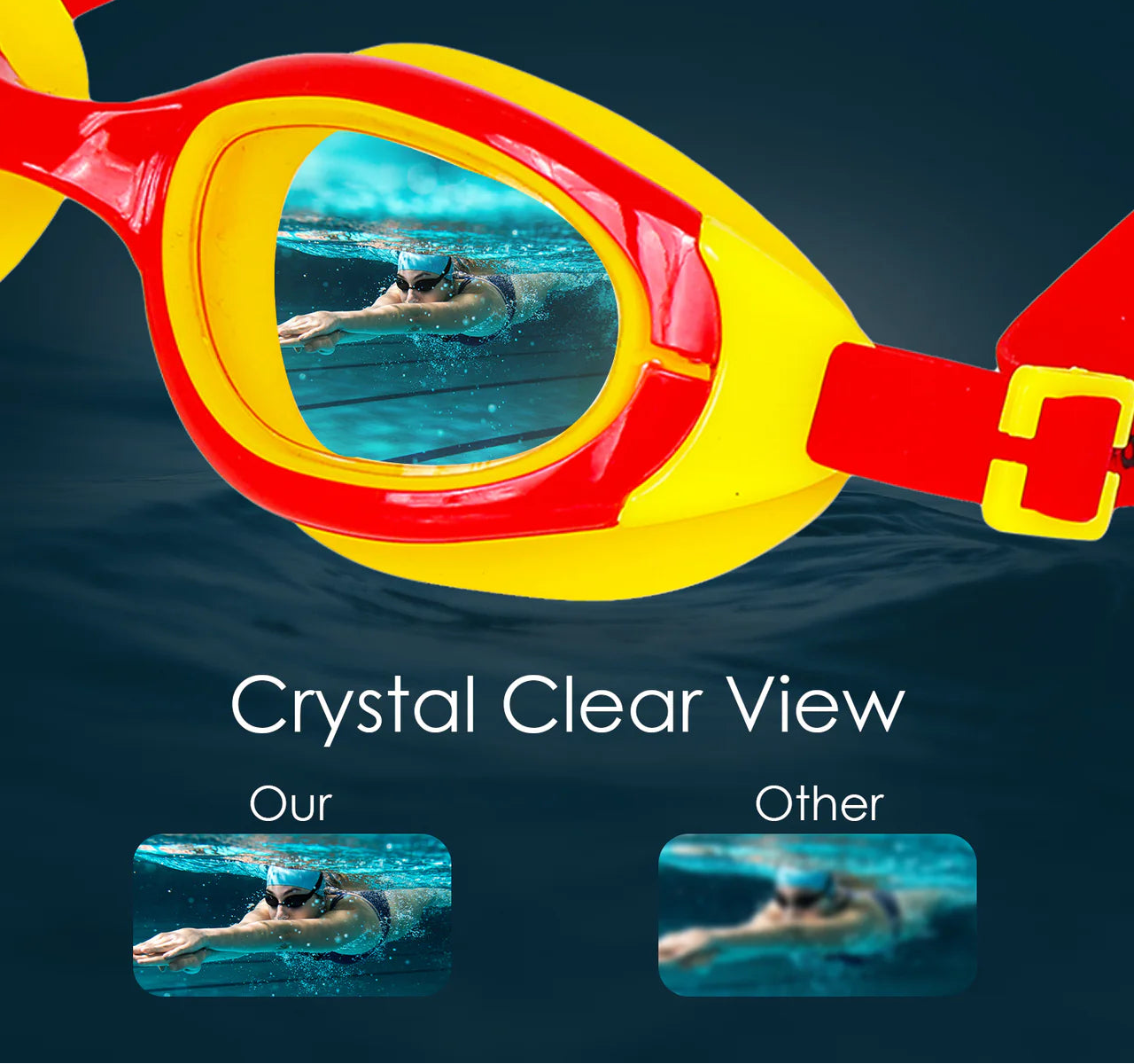 Ariavat Swimming Goggles for Kids (ORION 1022)