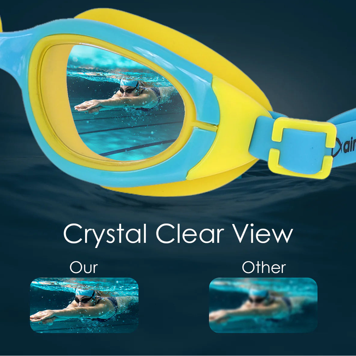 Ariavat Swimming Goggles for Kids (ORION 1022)