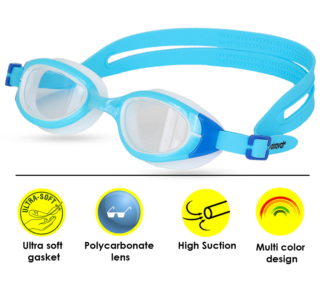 Ariavat Swimming Goggles for Kids (ORION 1022)