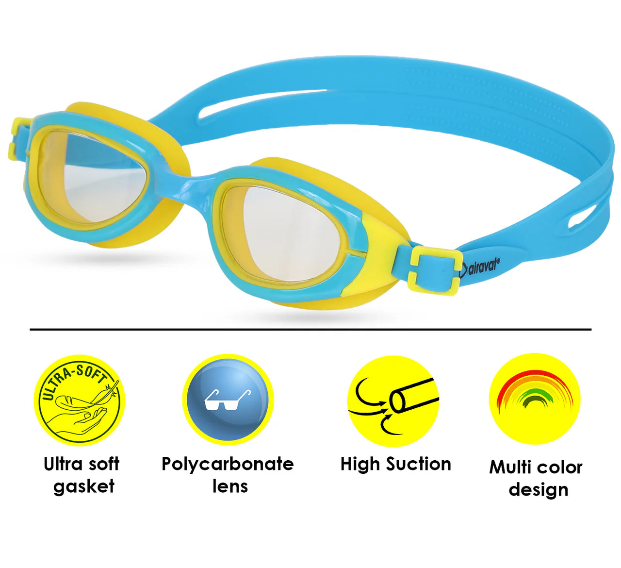 Ariavat Swimming Goggles for Kids (ORION 1022)