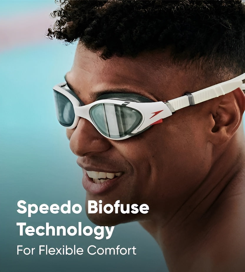 Speedo  Unisex Adult Bio-Fuse 2.0 Smoke Lens Swimming Goggles