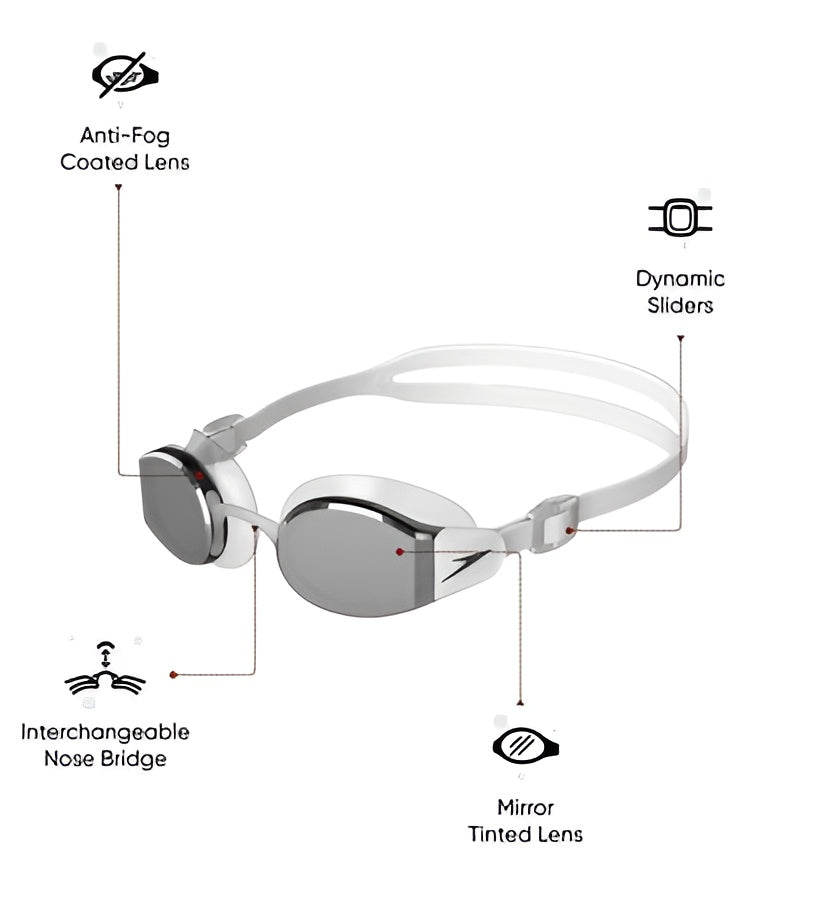 Speedo Swim Goggles Mariner Pro Mirror Lens