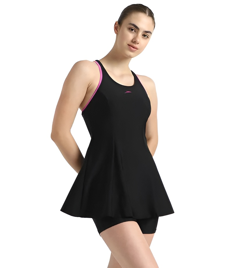 Speedo Women Racerback Frock Style Swimwear With Boyleg