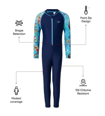 Speedo Unisex Full Body Suit Sleeve Print
