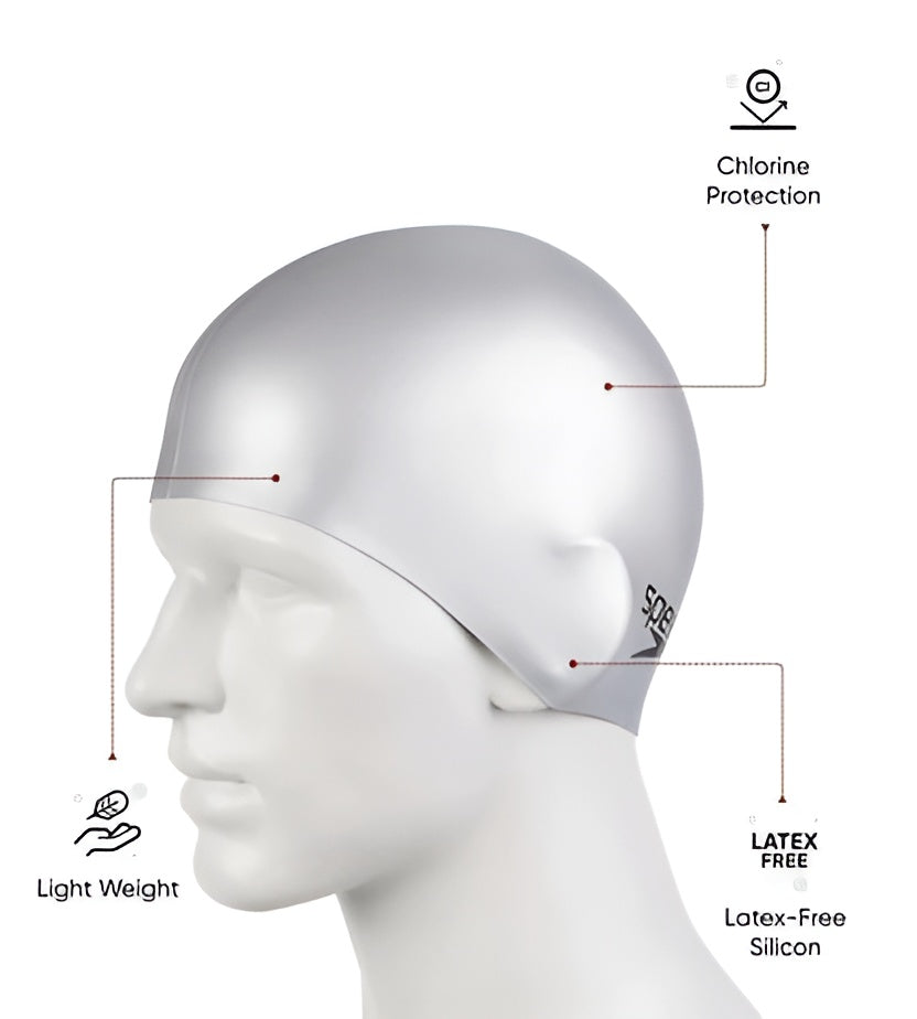 Speedo Unisex Flat Silicorn Cap