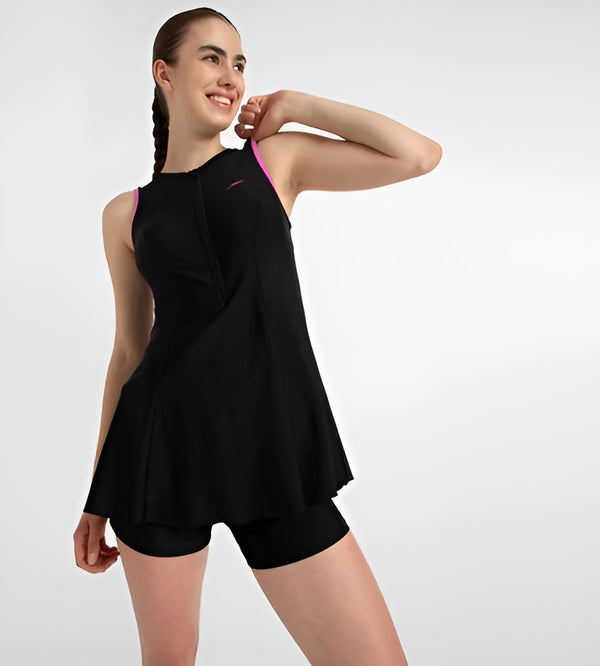 Speedo Women Closedback Frock Style With Boyleg