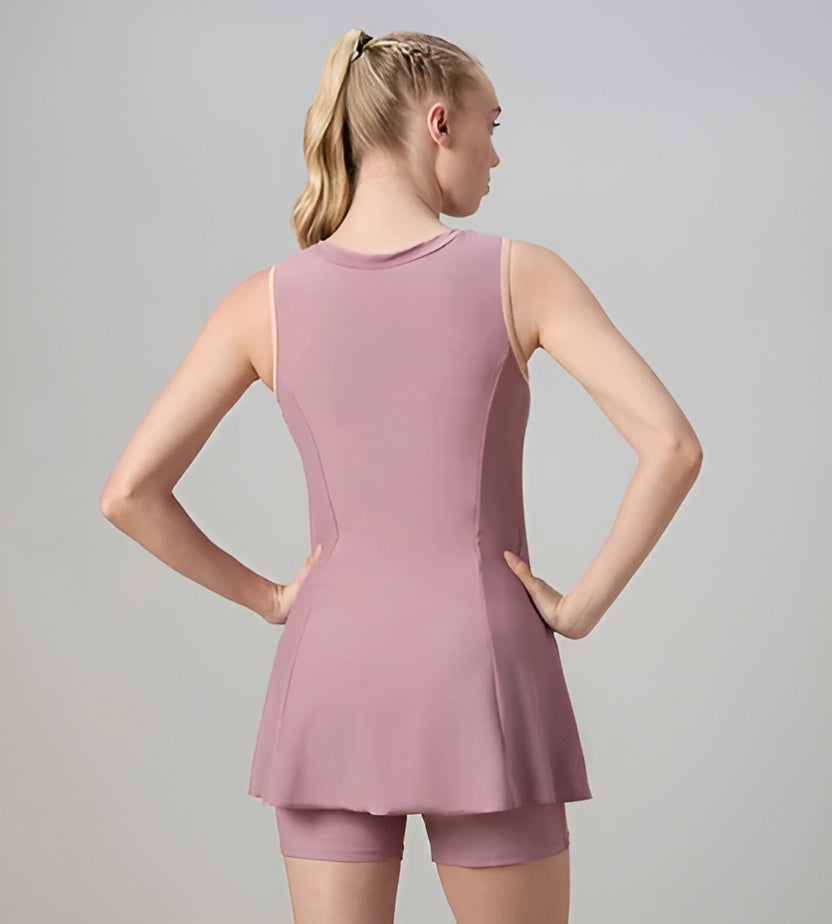 Speedo Women's Endura Brite CloseBack SwimDress with BoyLeg