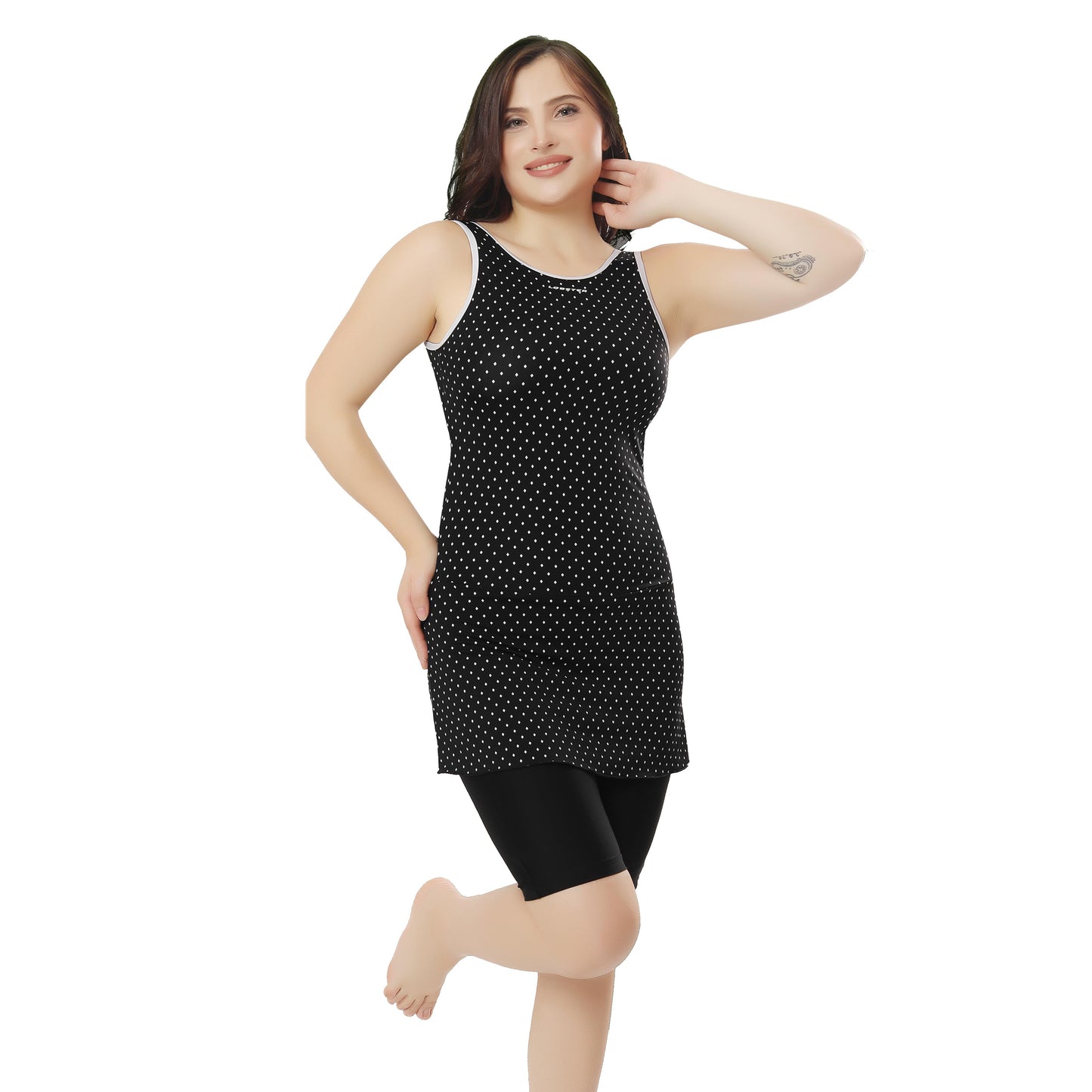 Lobster Printed Sleeveless Frock Style