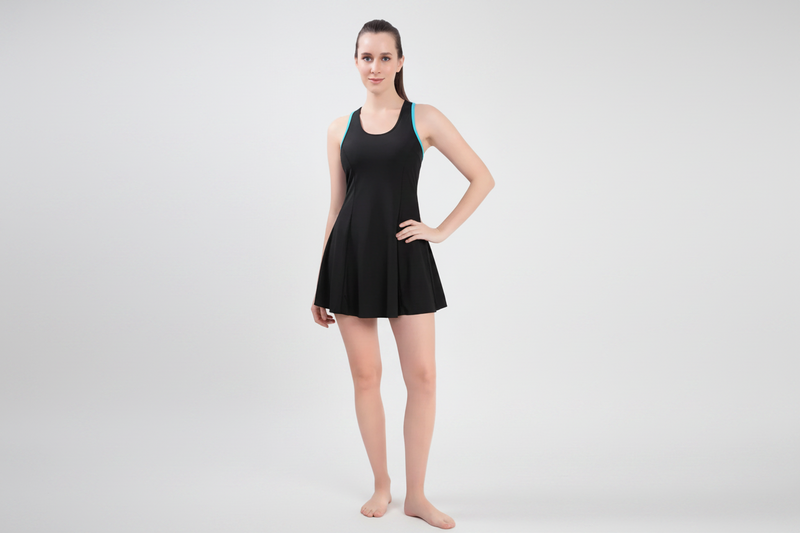 Lobster Frock Style Plain Swimwear