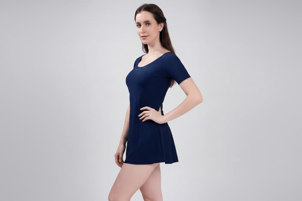 Lobster Plain Frockstyle Swimwear